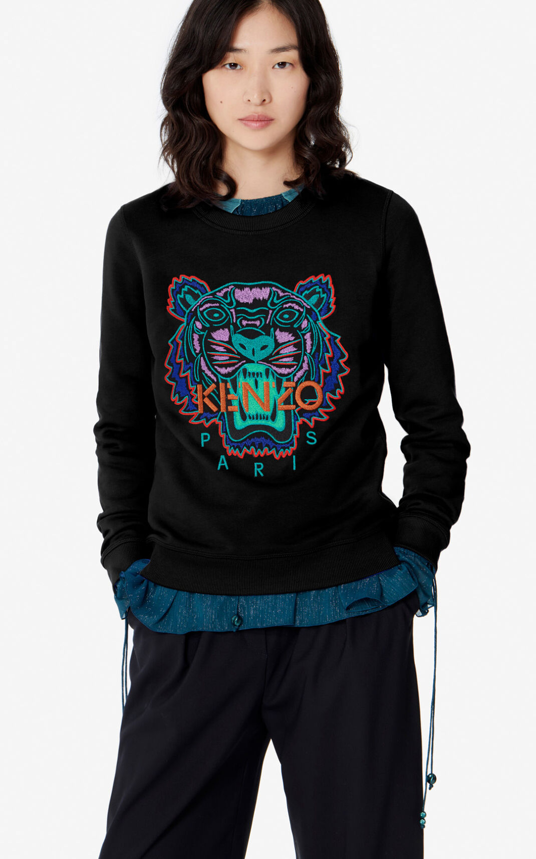 Kenzo Tiger Sweatshirt Dam | 89624-VJDX